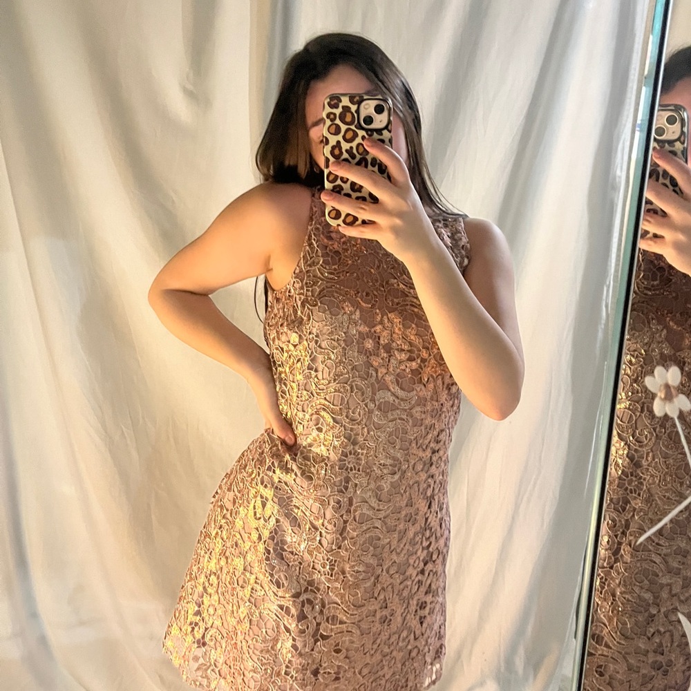Rose Gold Sequen Dress